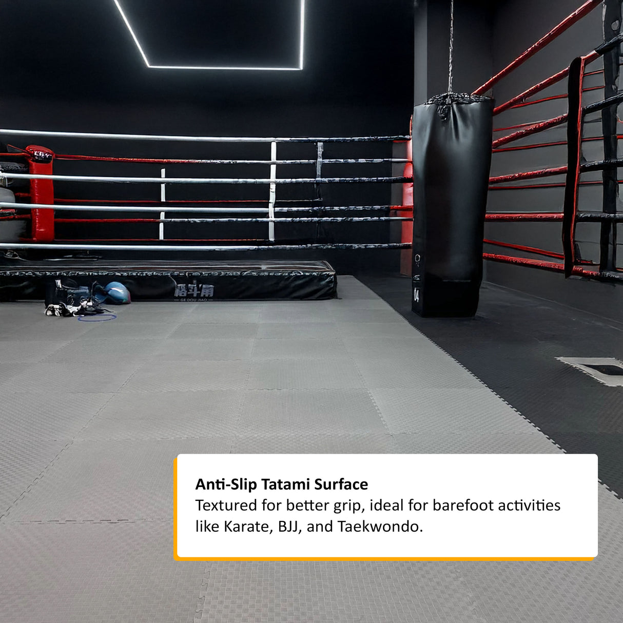 40mm Premium Reversible EVA Tatami Foam Mats - Black and Grey