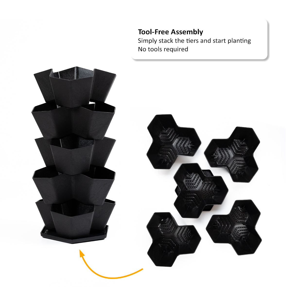 Garden Central Multy Home 5-Tier Stackable Planter