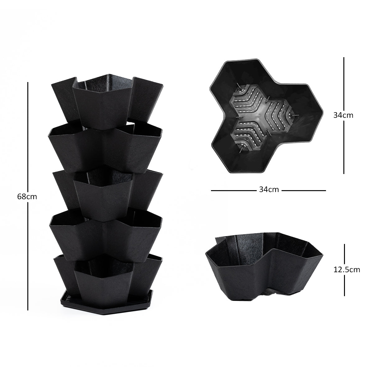 Garden Central Multy Home 5-Tier Stackable Planter