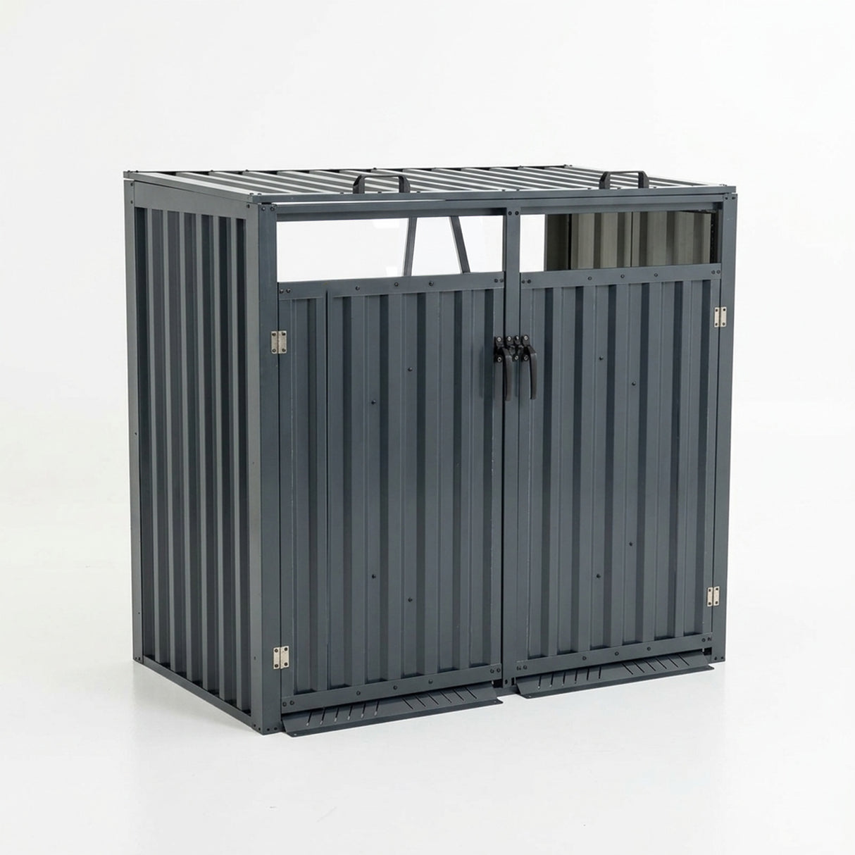 Outdoor Metal Garbage Bin Shed