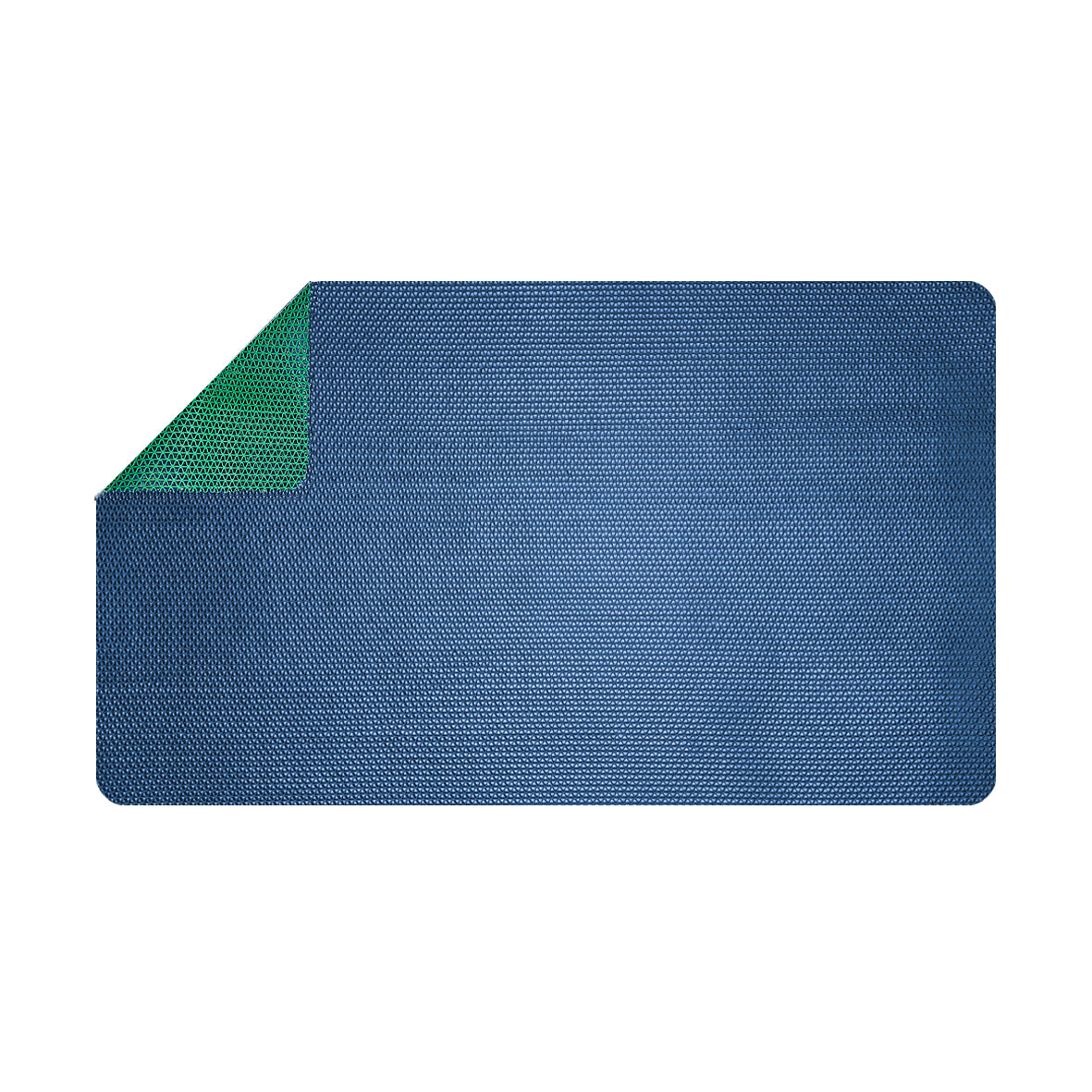 Non Slip PVC Drainage Mat Dual Colour Blue/Green 1.2m Wide