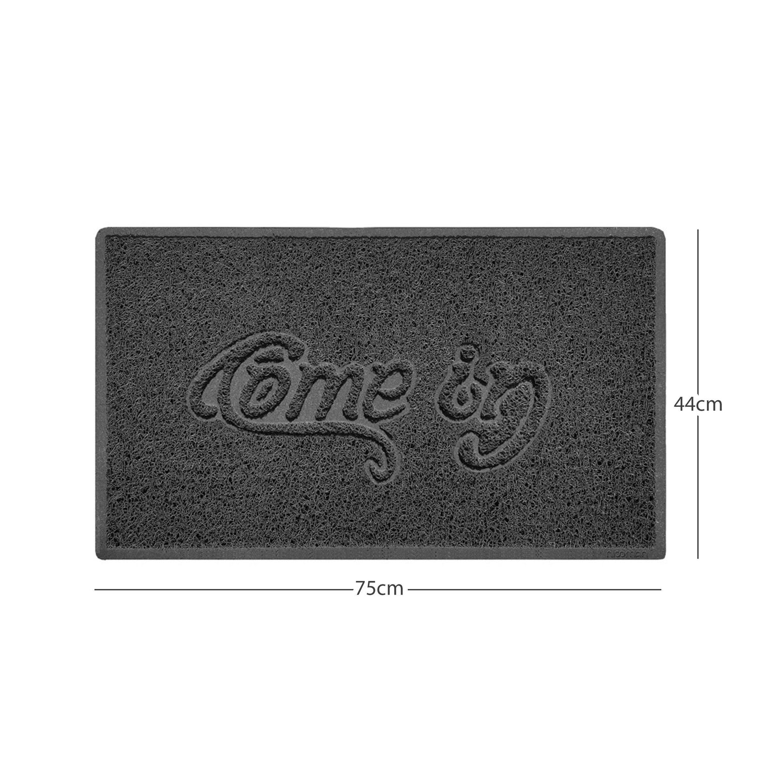 "Come In" Grey Spaghetti Door Mat
