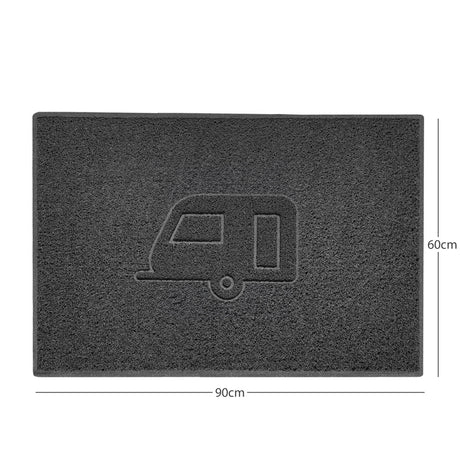 "Caravan" Grey Spaghetti Door Mat