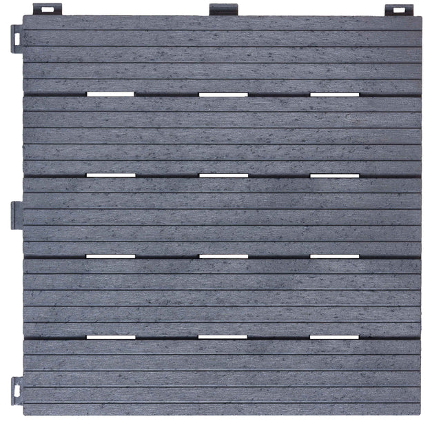 Cosmo Light Grey Decking Tile Front