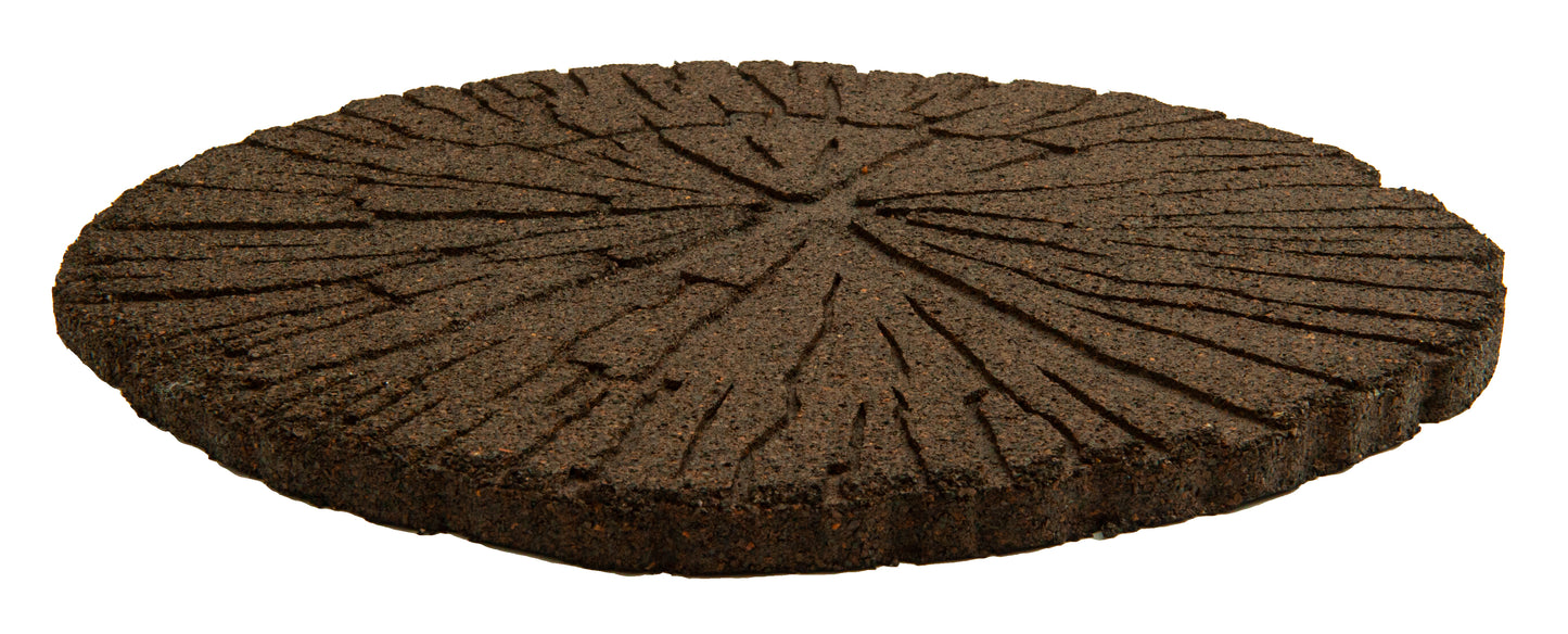 Eco-Friendly Garden Stepping Stones - Cracked Log Brown