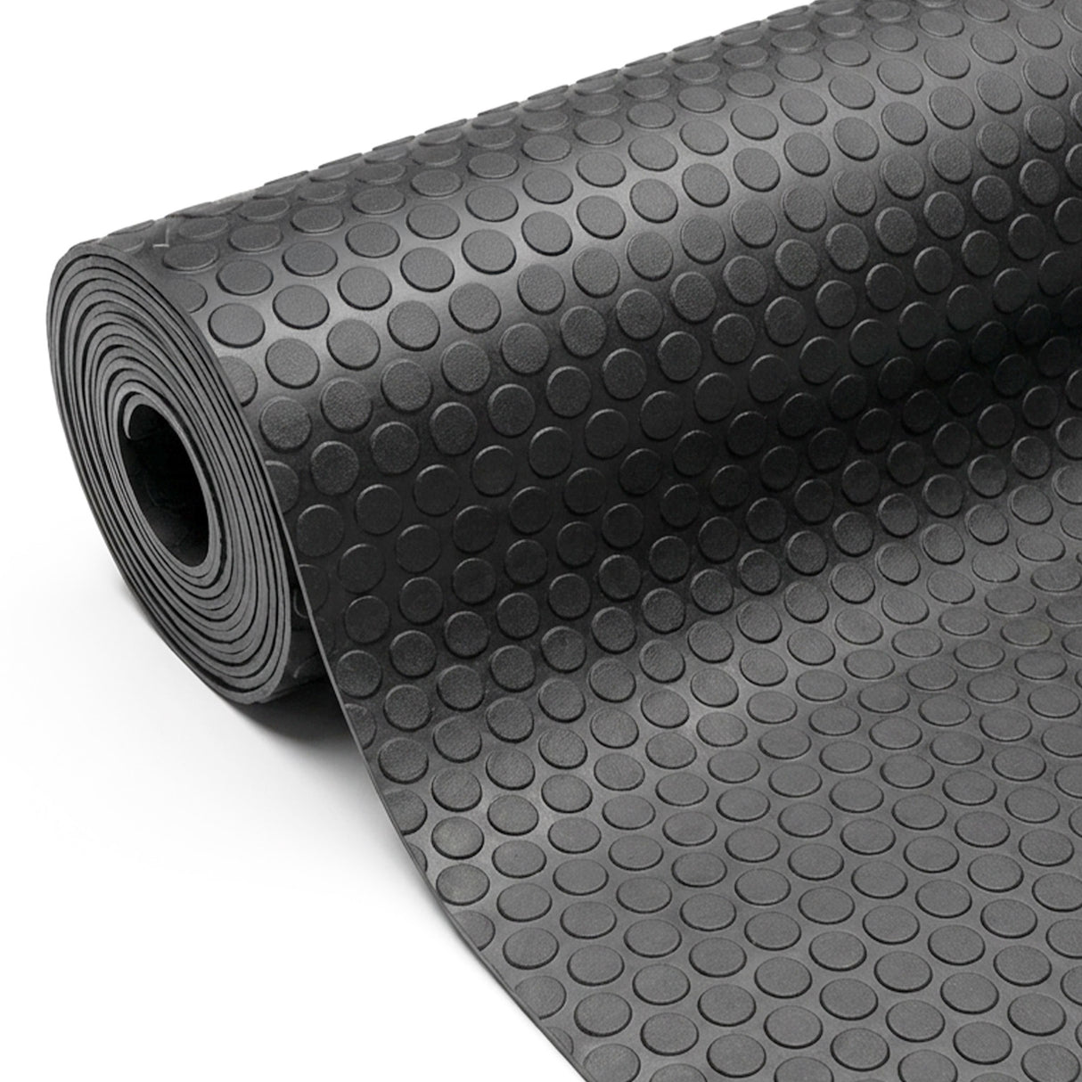 Nicoman Non-Slip Recycled EPDM Rubber Flooring Rolls - Coin Pattern