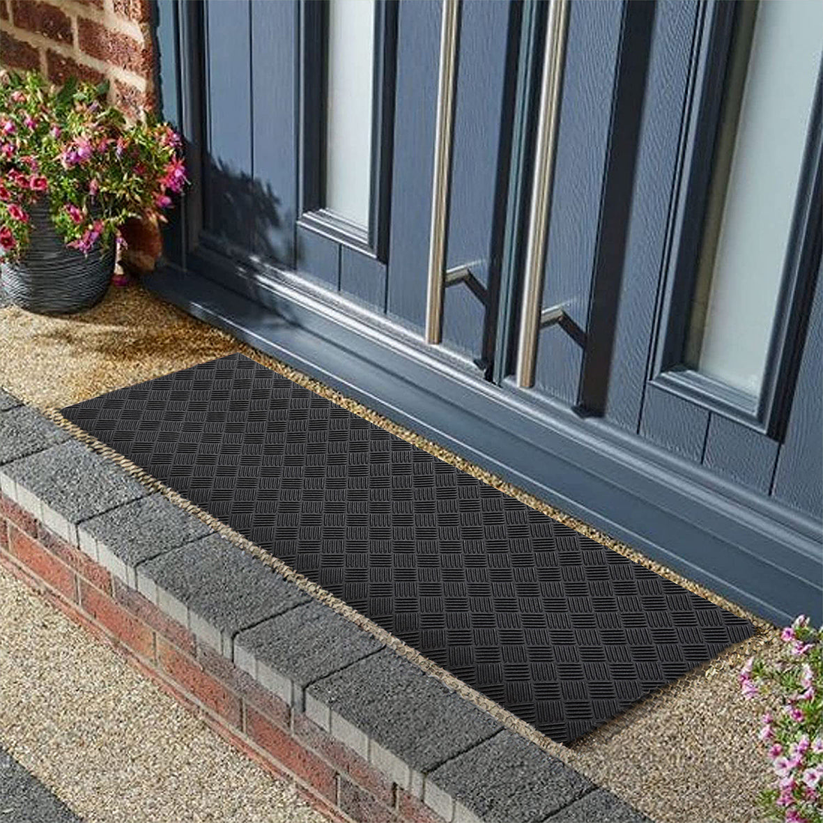Recycled Rubber Eco-Friendly Deckplate Step Mat