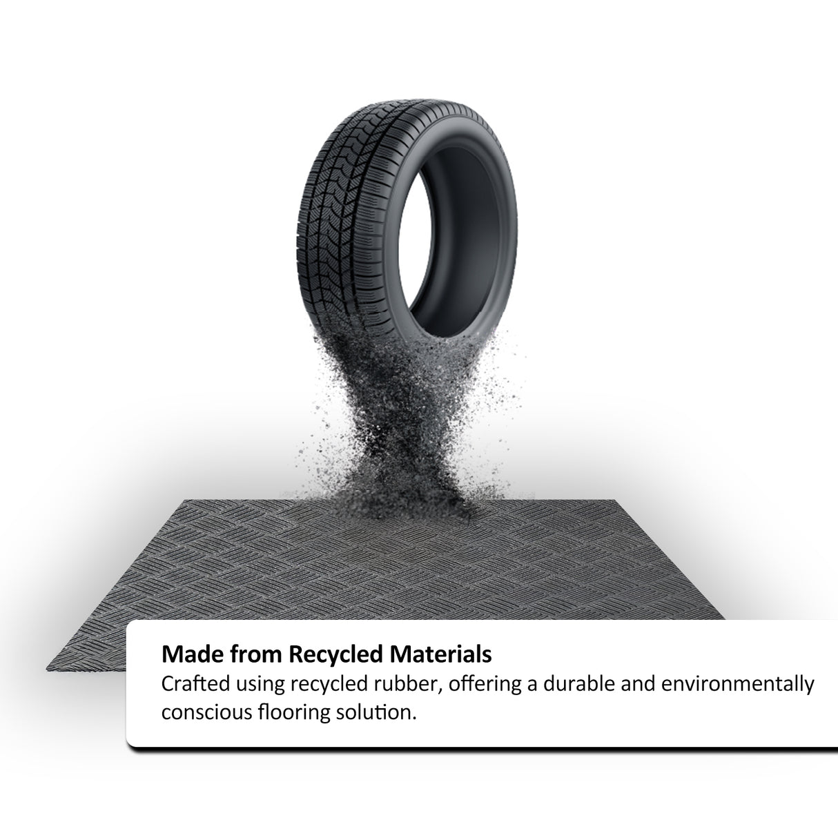 Recycled Rubber Eco-Friendly Deckplate Step Mat