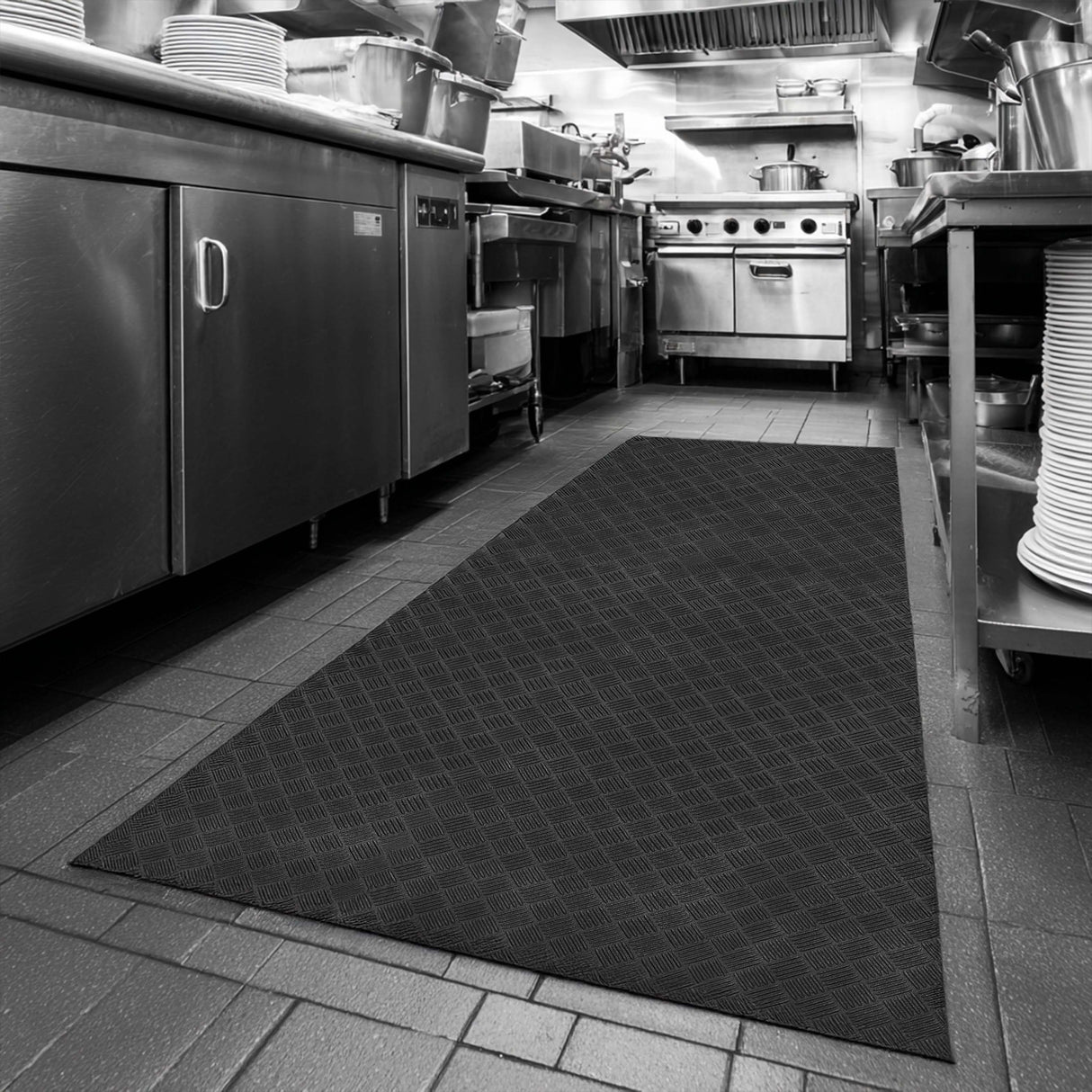 Deckplate Low Profile Rubber Commercial Entrance Mat