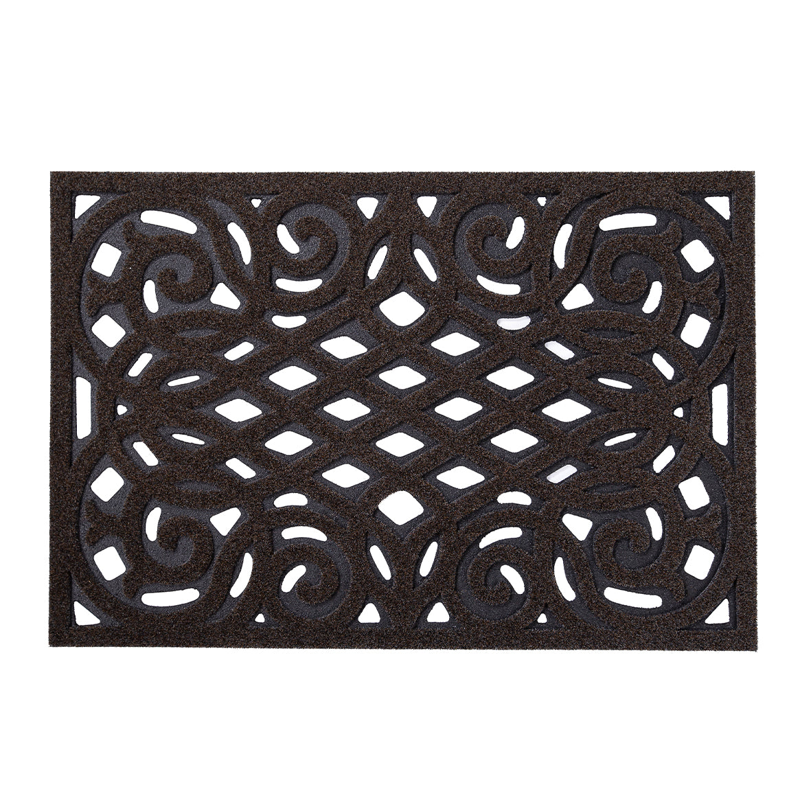 Victorian Style Eco Door Mat - Chocolate