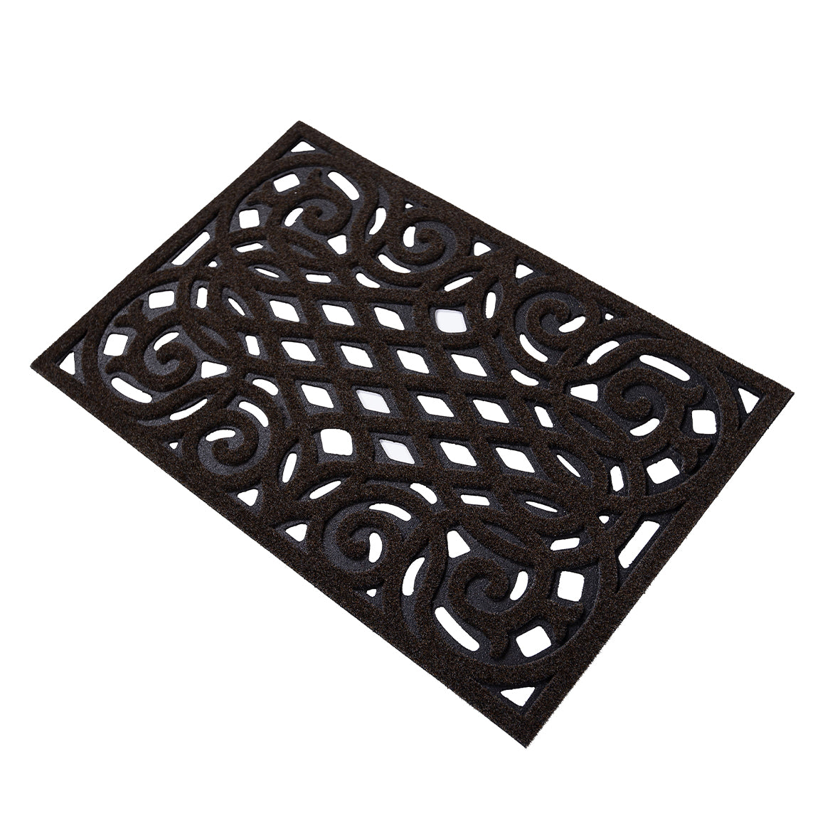 Victorian Style Eco Door Mat - Chocolate