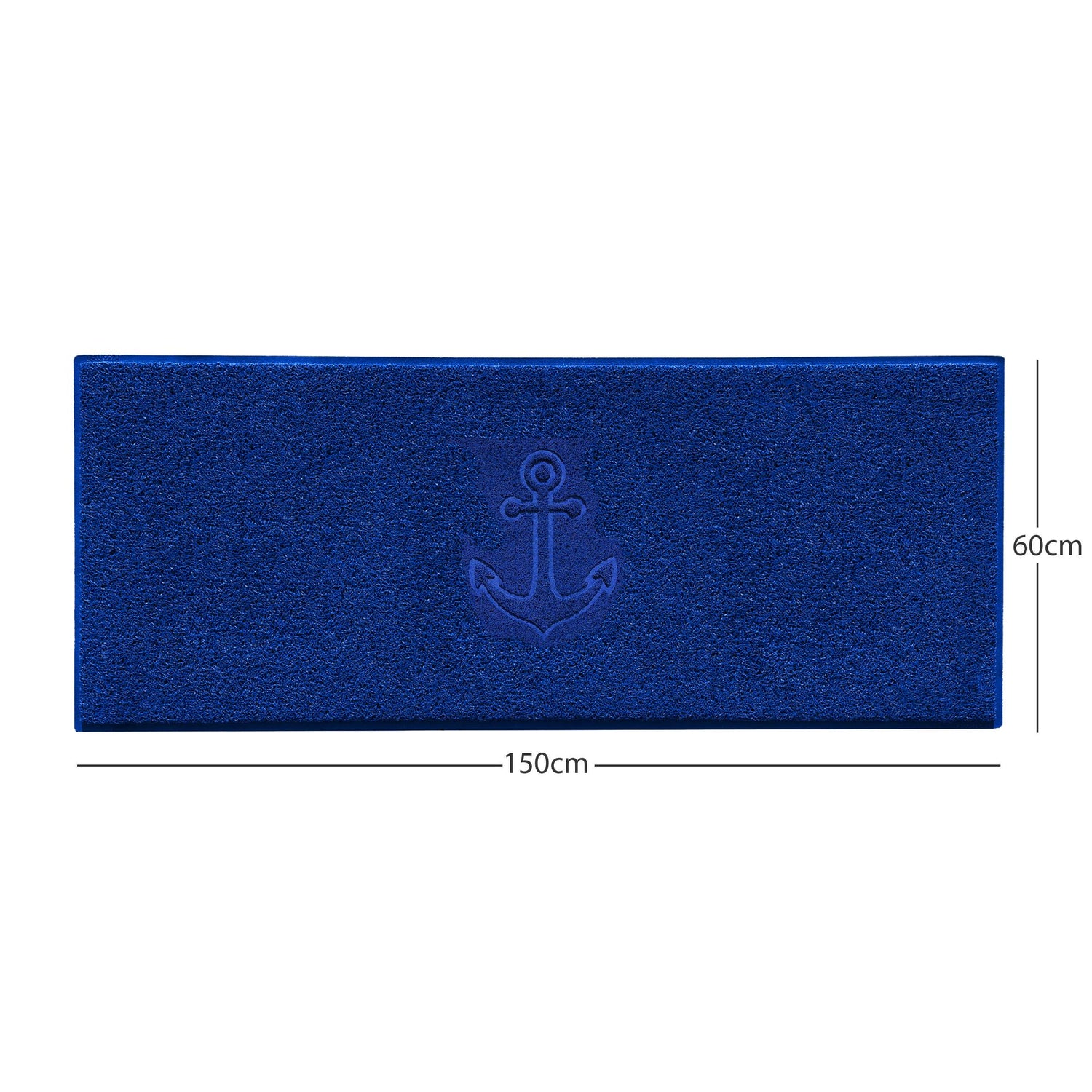 "Anchors Away" Grey Spaghetti Door Mat