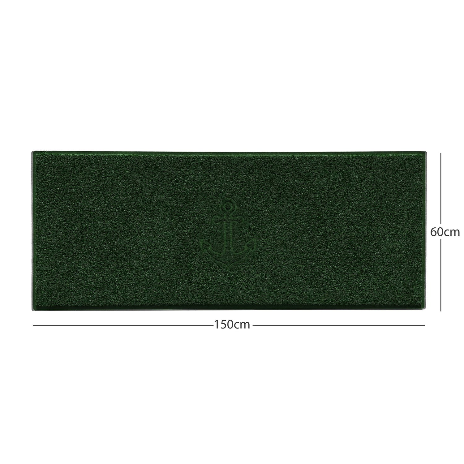 "Anchors Away" Grey Spaghetti Door Mat