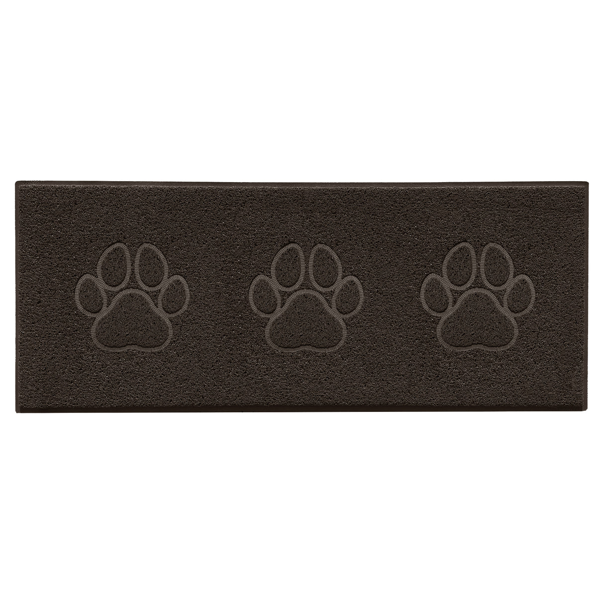 Embossed Triple Paw Home Entrance Runner Mat - Multiple Colours