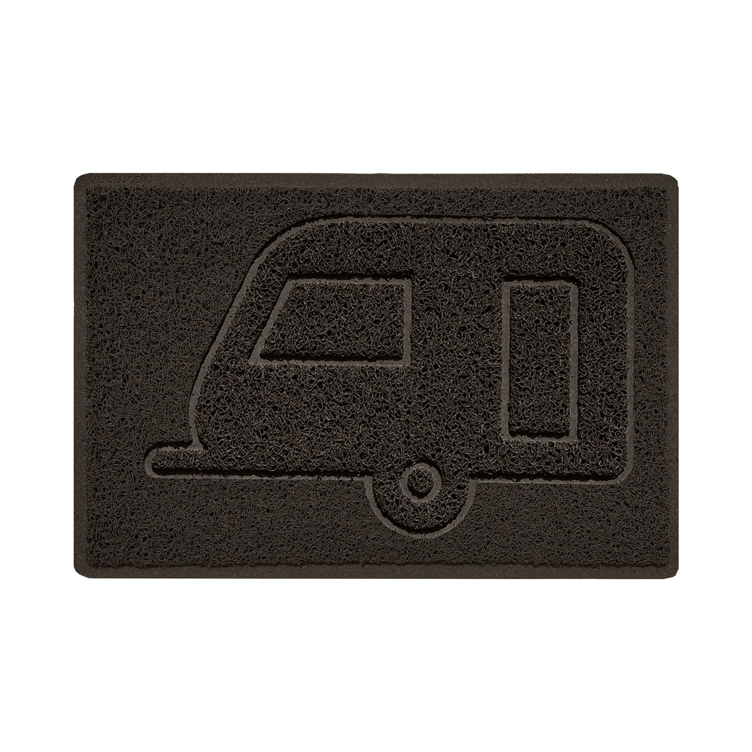 Embossed Spaghetti Outdoor Doormat - Brown