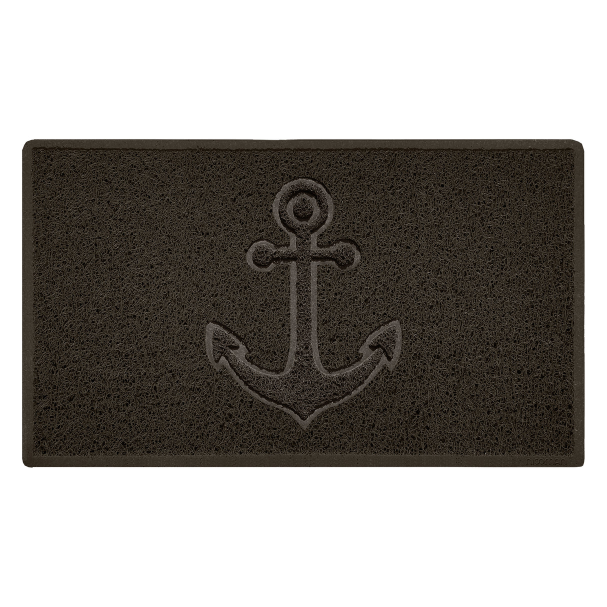 Embossed Spaghetti Outdoor Doormat - Brown