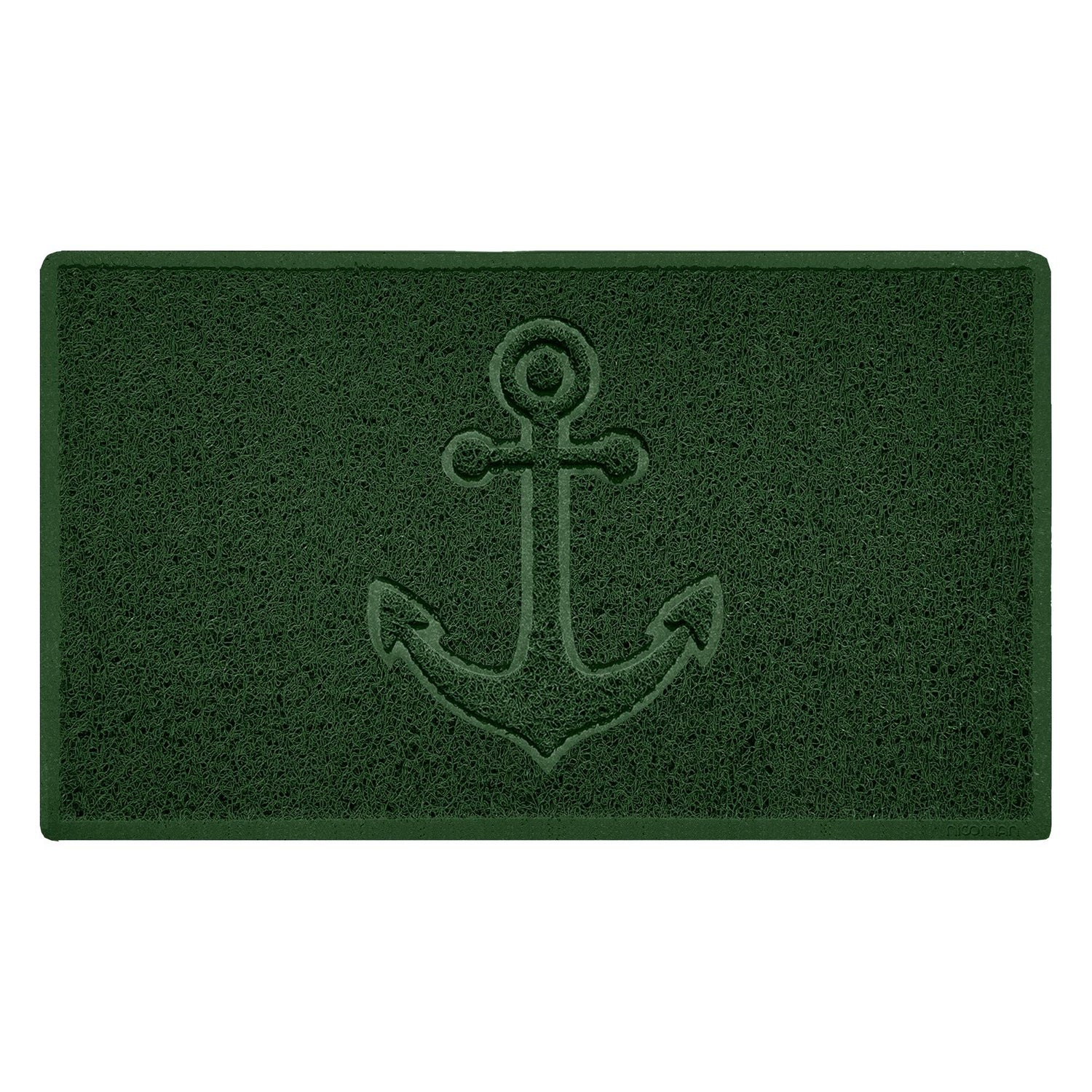 "Anchors Away" Grey Spaghetti Door Mat