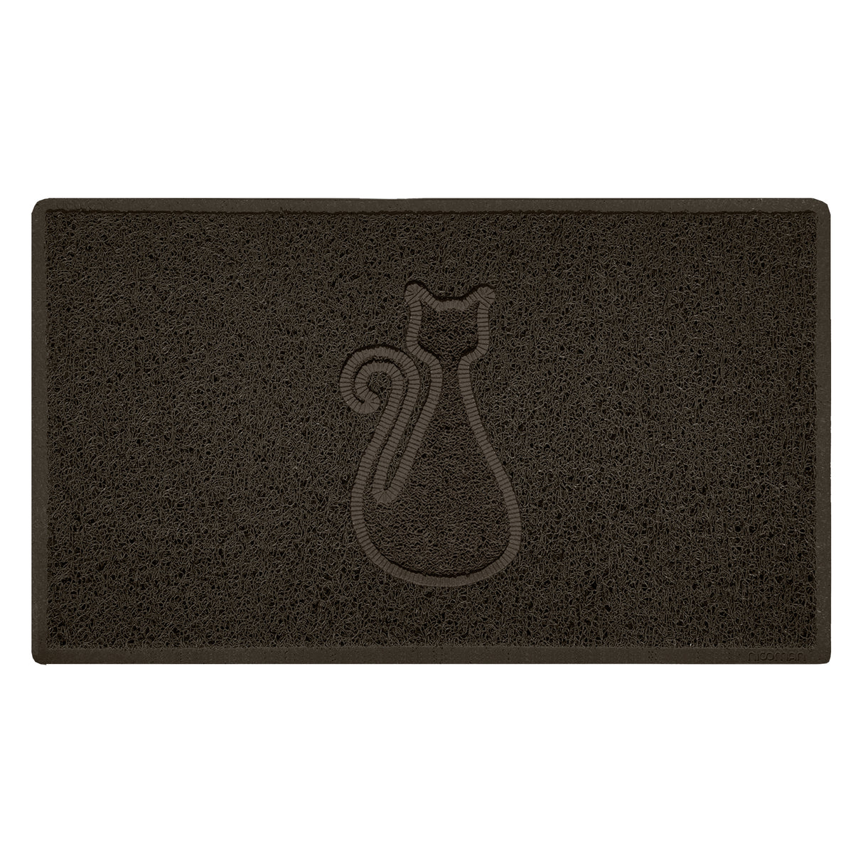 Embossed Spaghetti Outdoor Doormat - Brown