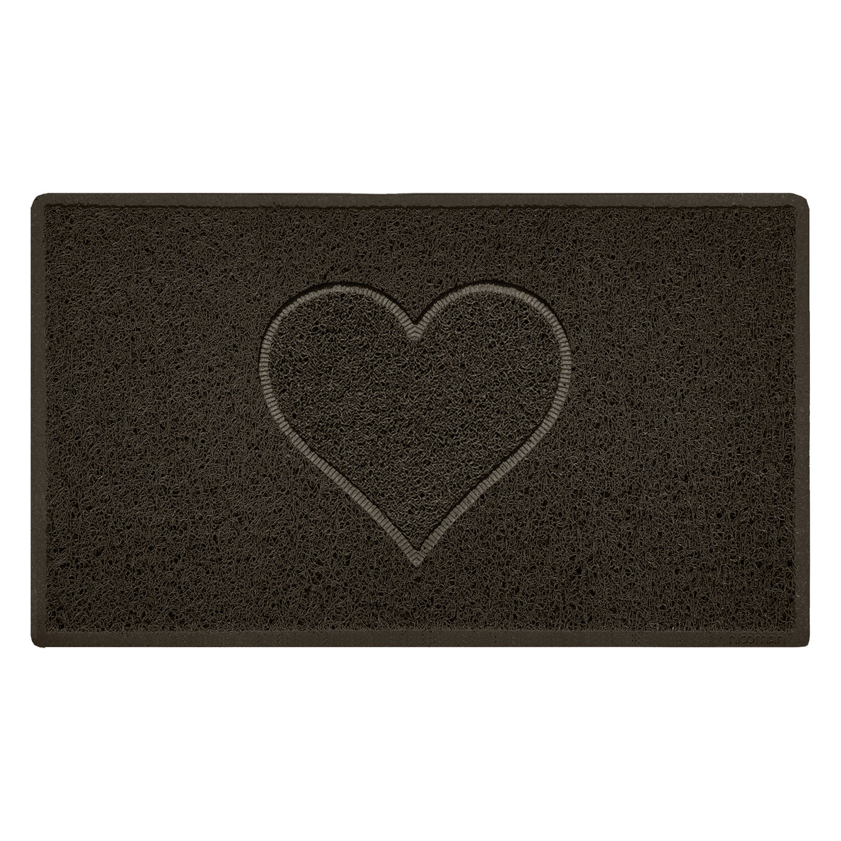 Embossed Spaghetti Outdoor Doormat - Brown