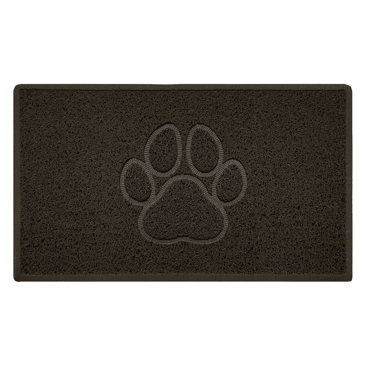 Embossed Spaghetti Outdoor Doormat - Brown