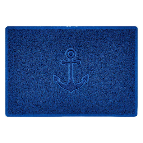 "Anchors Away" Grey Spaghetti Door Mat