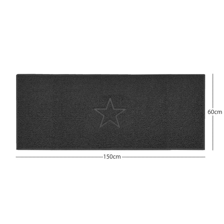 nicoman black spaghetti indoor mat, multi colour options, free delivery, uk made
