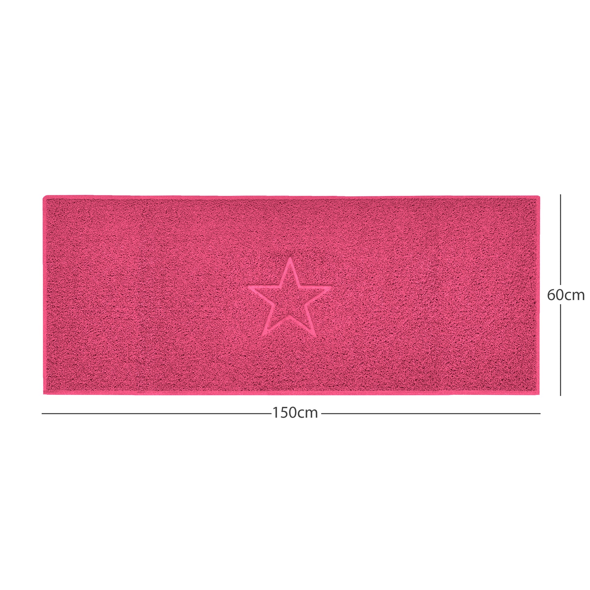 nicoman pink spaghetti indoor mat, multi colour options, free delivery, uk made
