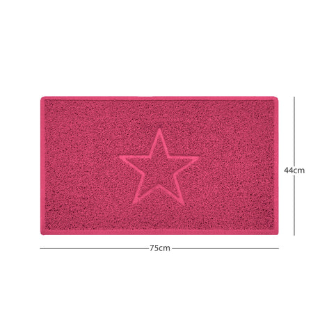 nicoman pink spaghetti indoor mat, multi colour options, free delivery, uk made