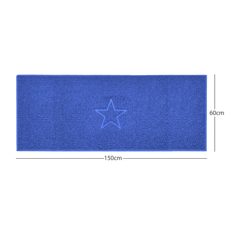 nicoman blue spaghetti indoor mat, multi colour options, free delivery, uk made