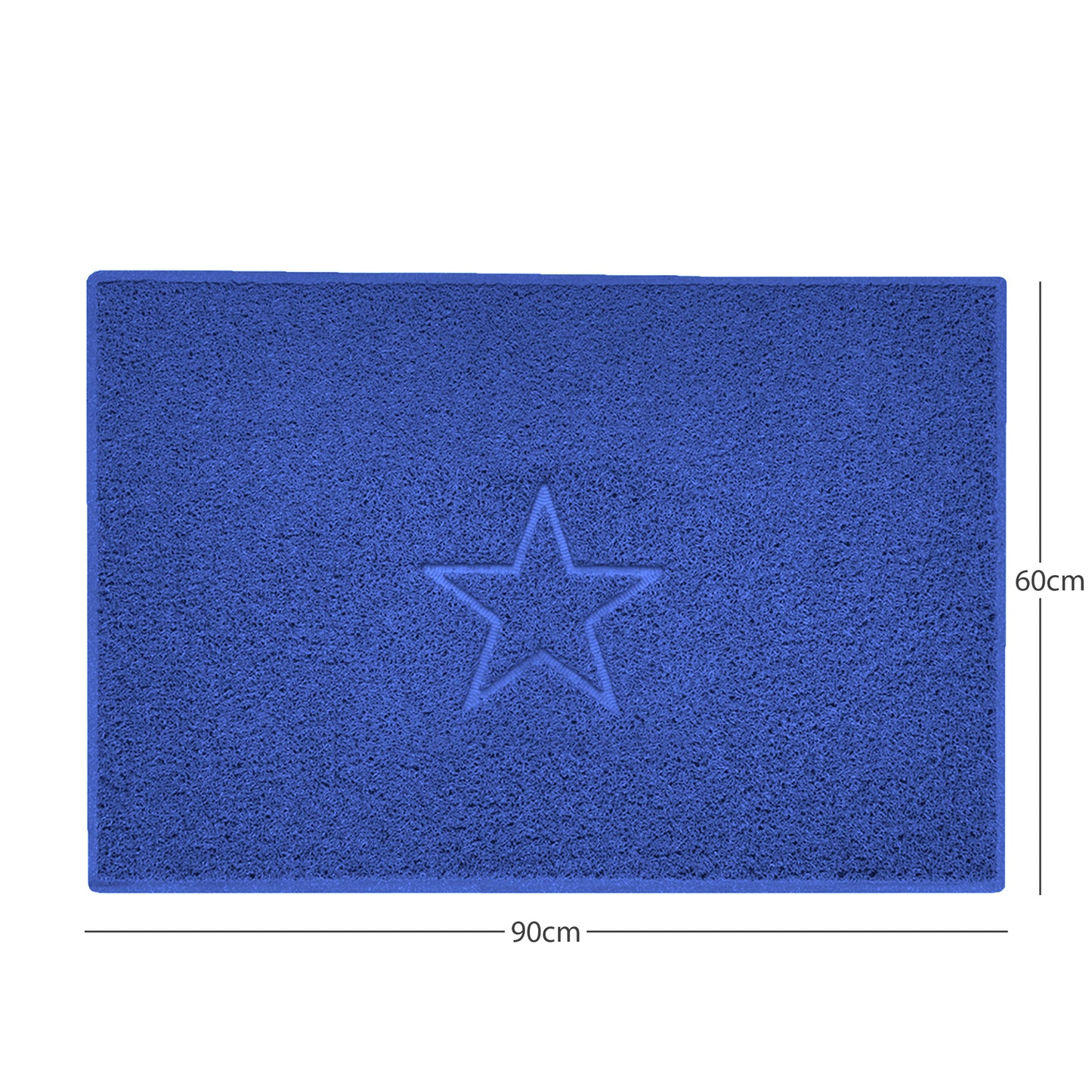 nicoman blue spaghetti indoor mat, multi colour options, free delivery, uk made