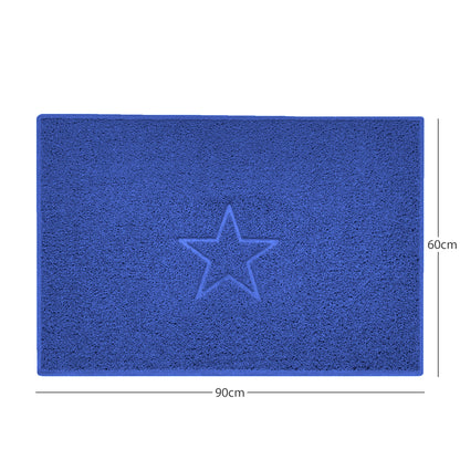 nicoman blue spaghetti indoor mat, multi colour options, free delivery, uk made
