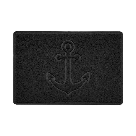 "Anchors Away" Grey Spaghetti Door Mat