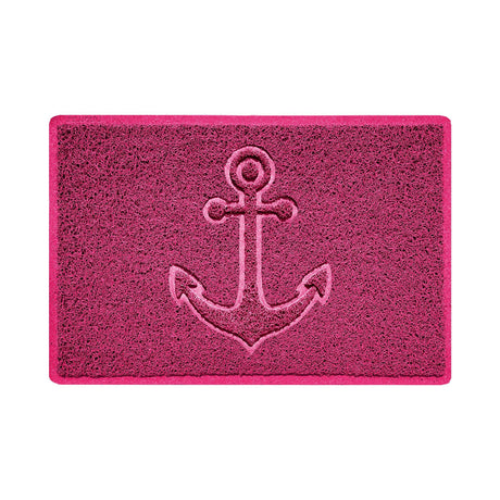 "Anchors Away" Grey Spaghetti Door Mat