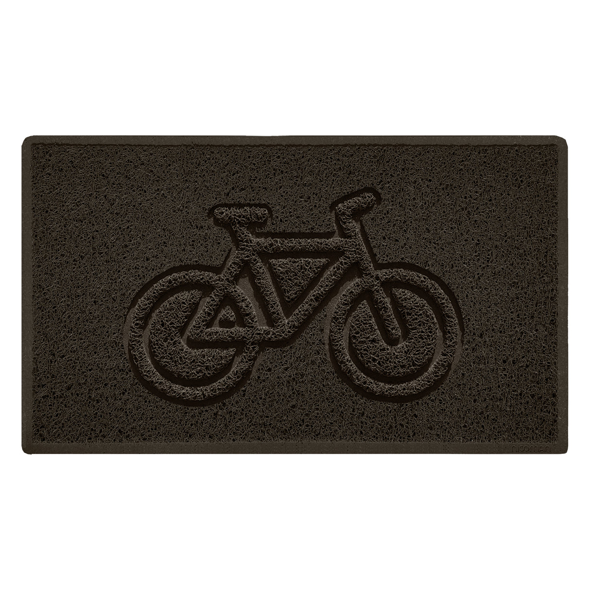 Embossed Spaghetti Outdoor Doormat - Brown