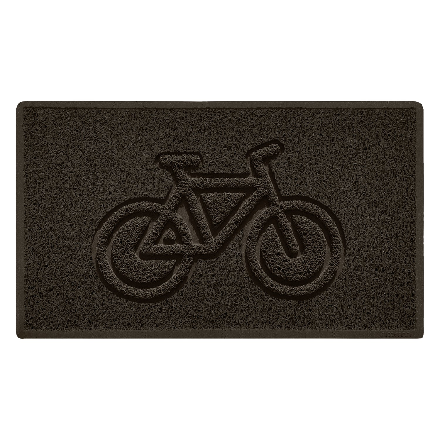 Embossed Spaghetti Outdoor Doormat - Brown