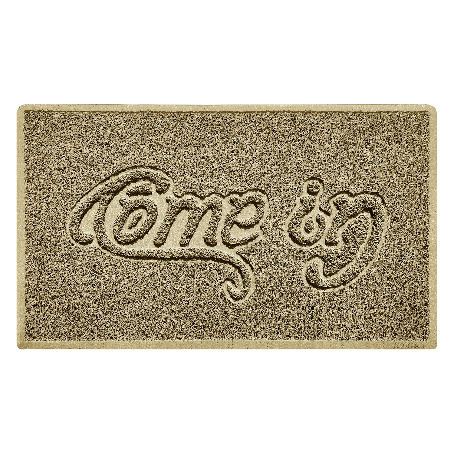 "Come In" Grey Spaghetti Door Mat