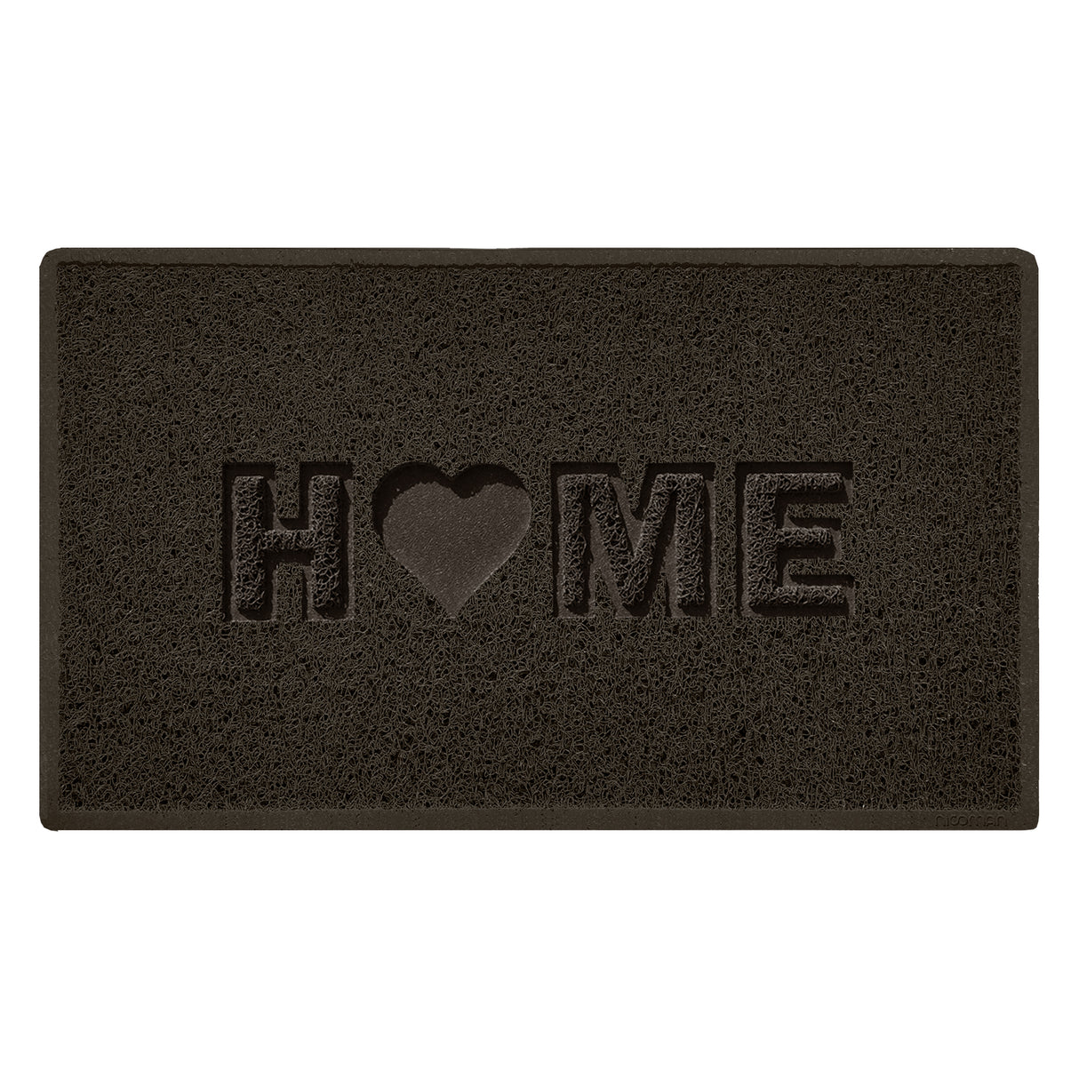 Embossed Spaghetti Outdoor Doormat - Brown