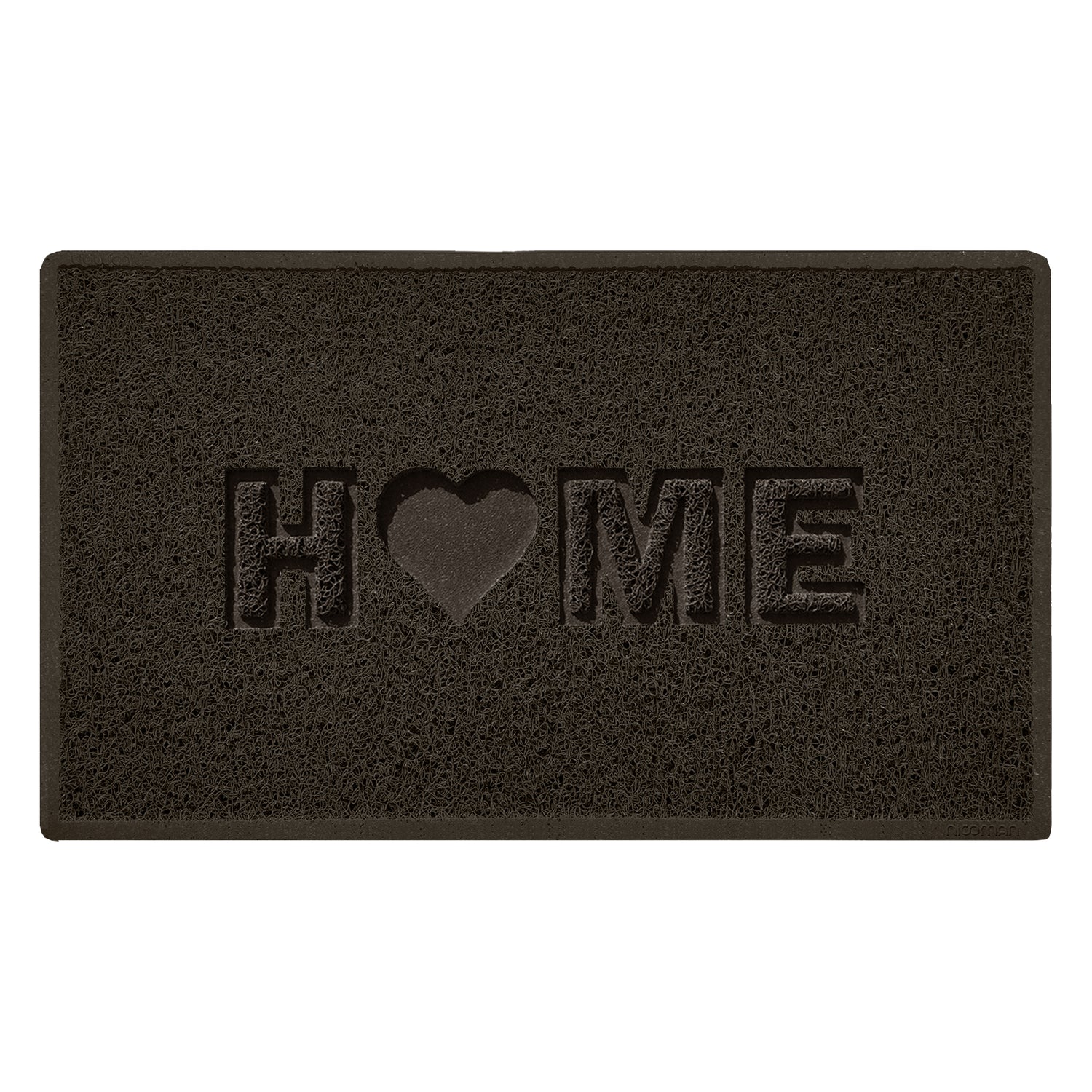 Embossed Spaghetti Outdoor Doormat - Brown
