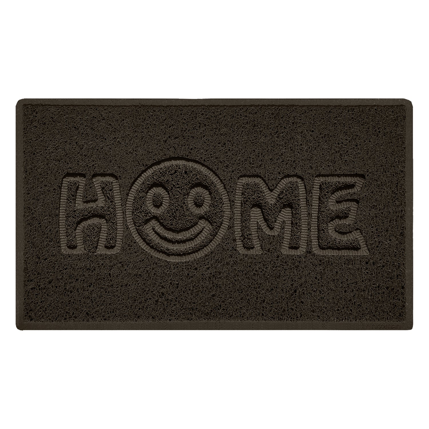 Embossed Spaghetti Outdoor Doormat - Brown
