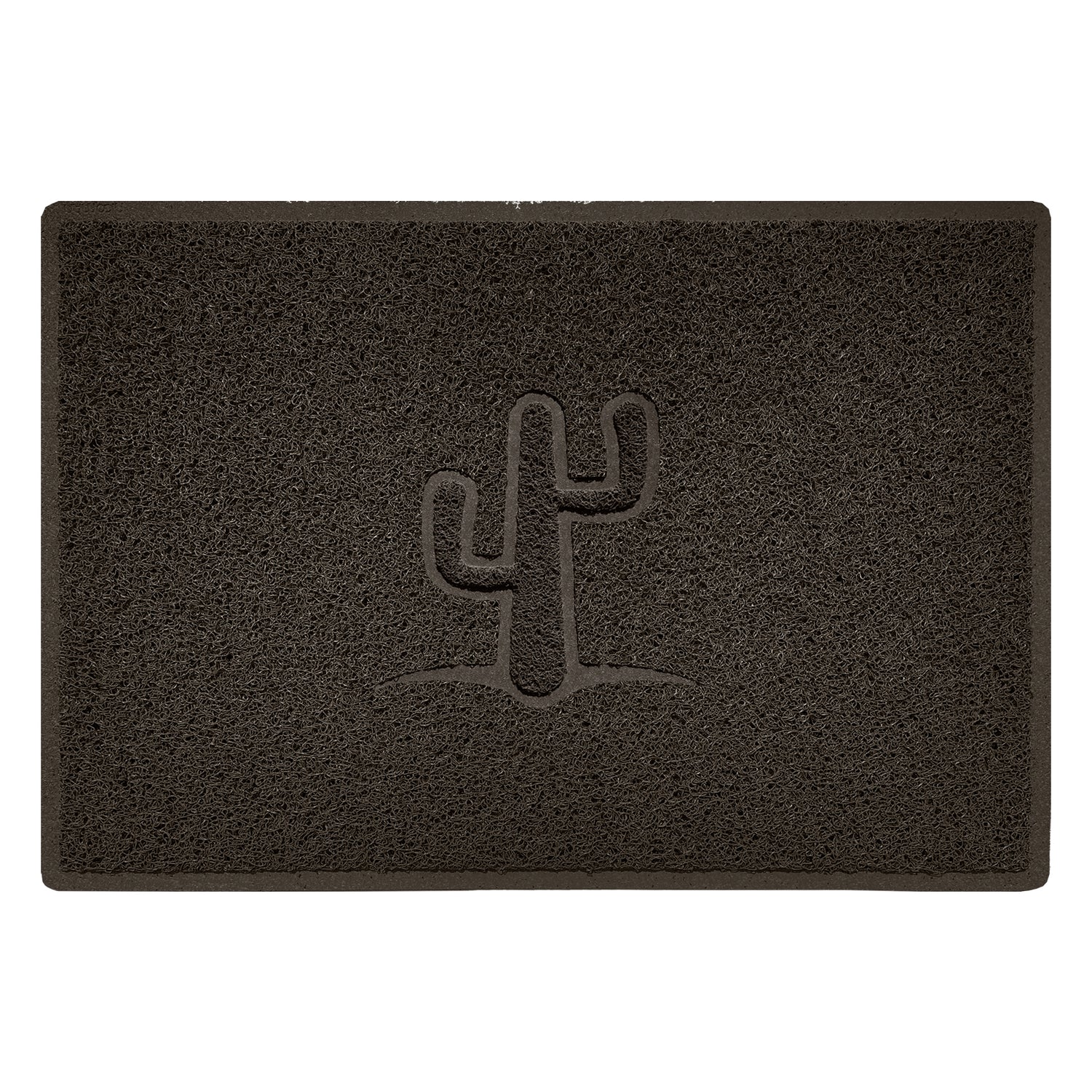 Embossed Spaghetti Outdoor Doormat - Brown