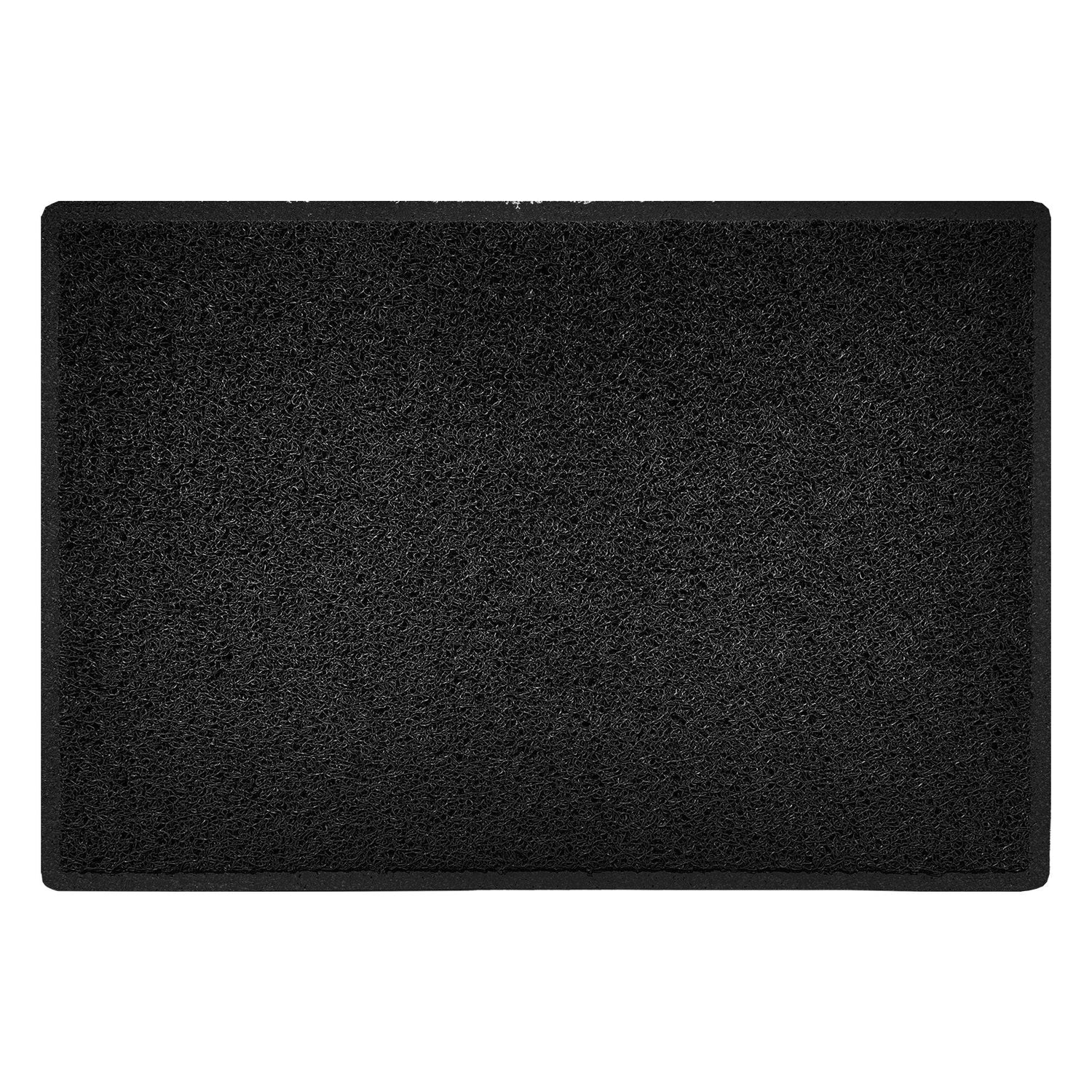 Indoor/Outdoor Spaghetti Doormat Plain - Black