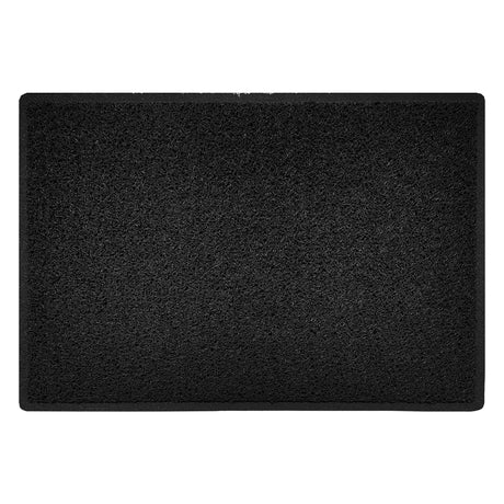 Indoor/Outdoor Spaghetti Doormat Plain - Black