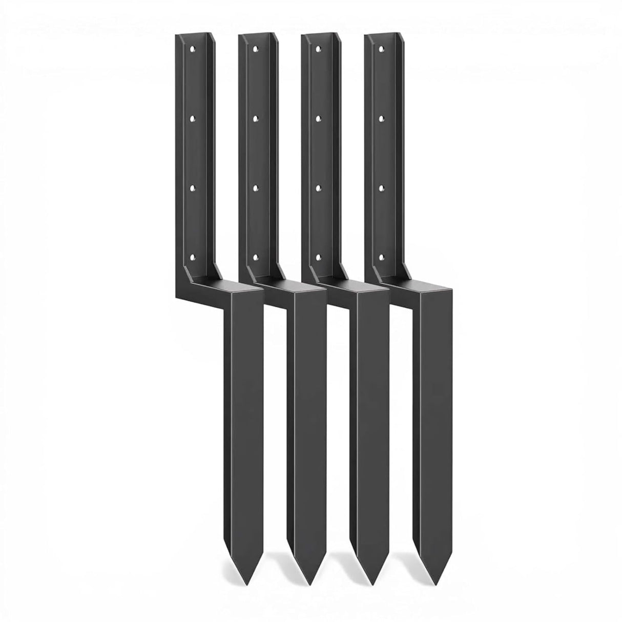 Metal Fence Post Support Brackets - Pack of 4
