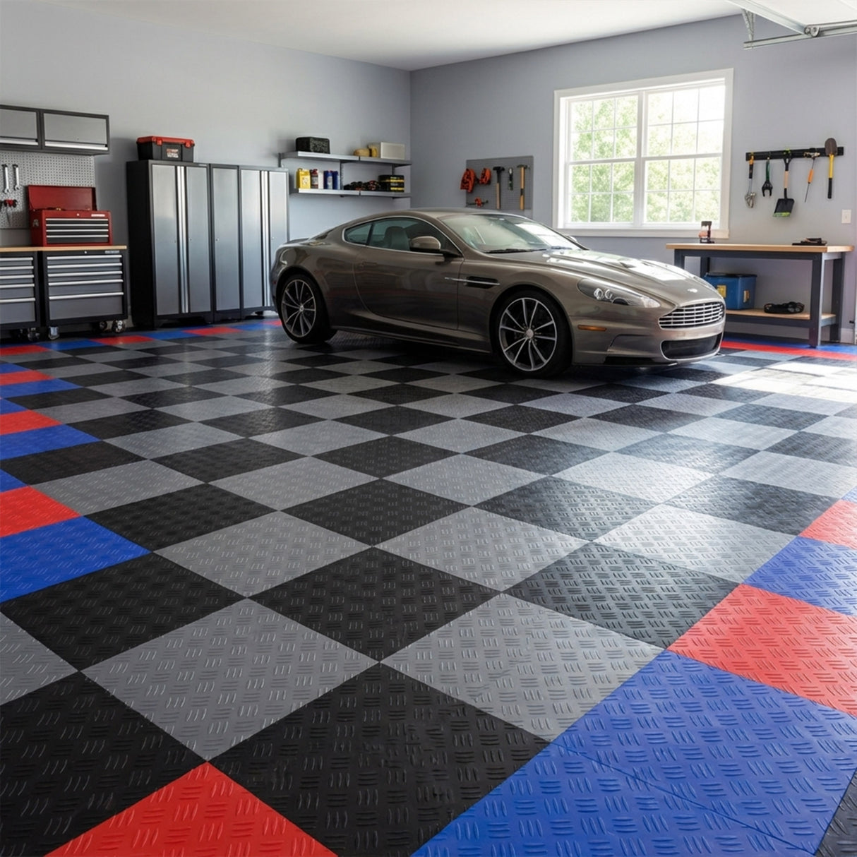 Nicoman Modular Interlocking Floor Tiles - Solid