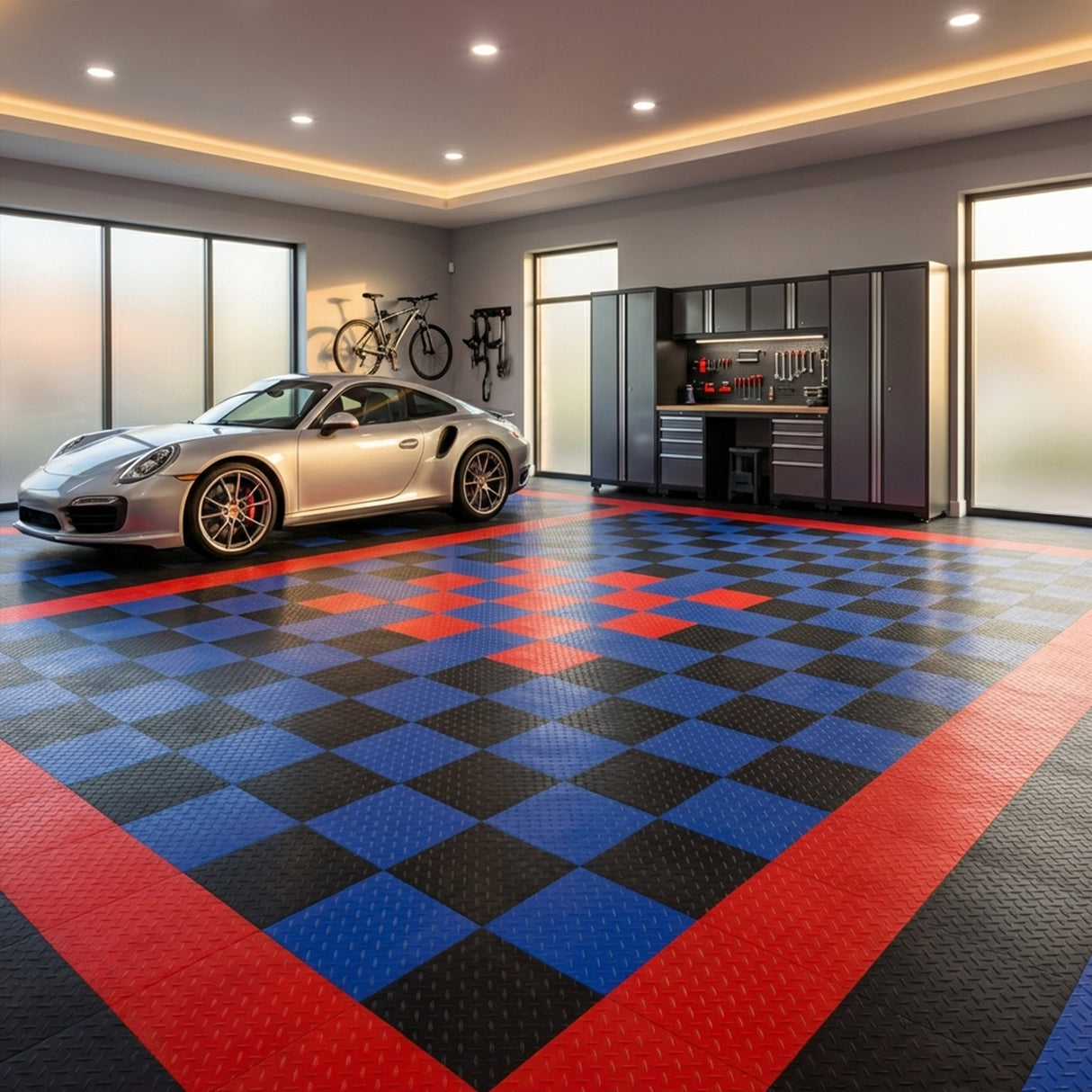 Nicoman Modular Interlocking Floor Tiles - Solid