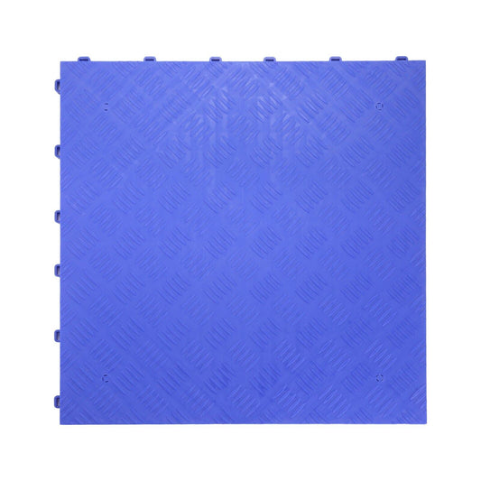 Nicoman Heavy Duty Solid Garage Floor Tiles Blue Tiles