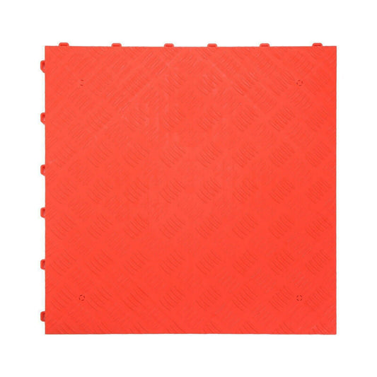 Nicoman Heavy Duty Solid Garage Floor Tiles Red Tiles