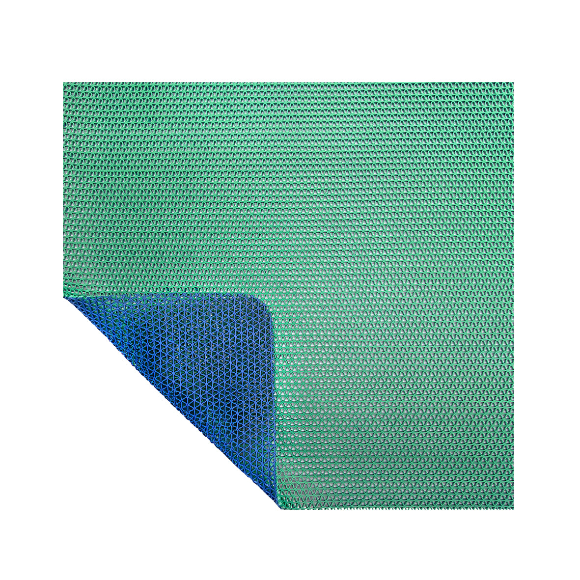 Non Slip PVC Drainage Mat Dual Colour Blue/Green 1.2m Wide