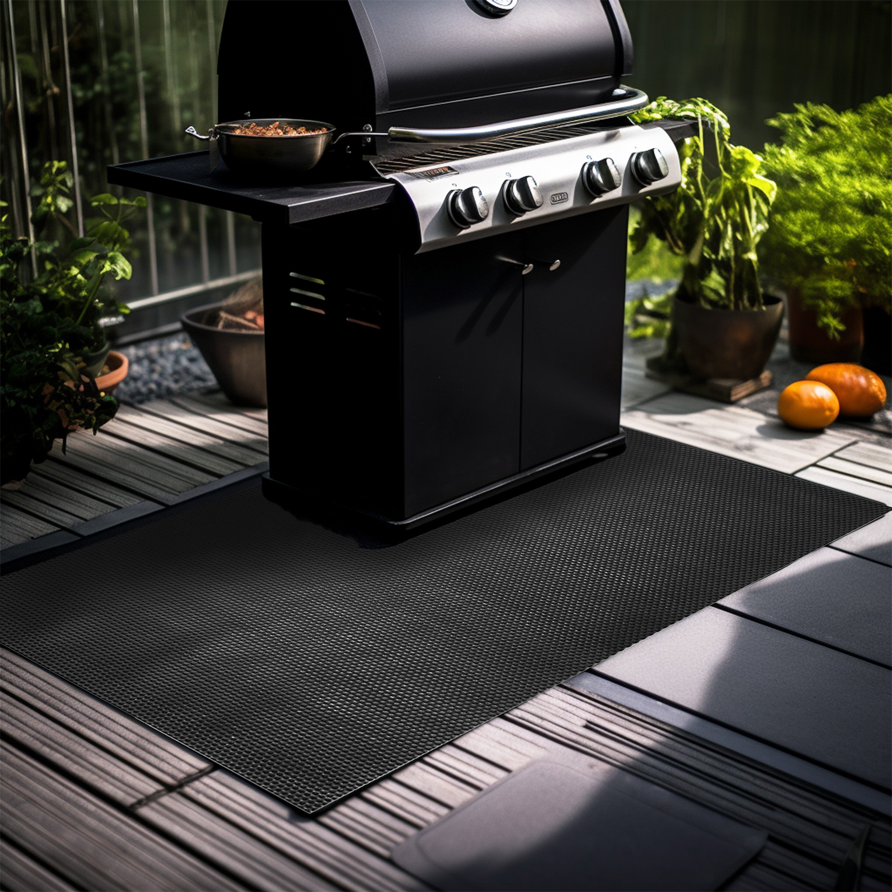 Grill mat for under grill best sale