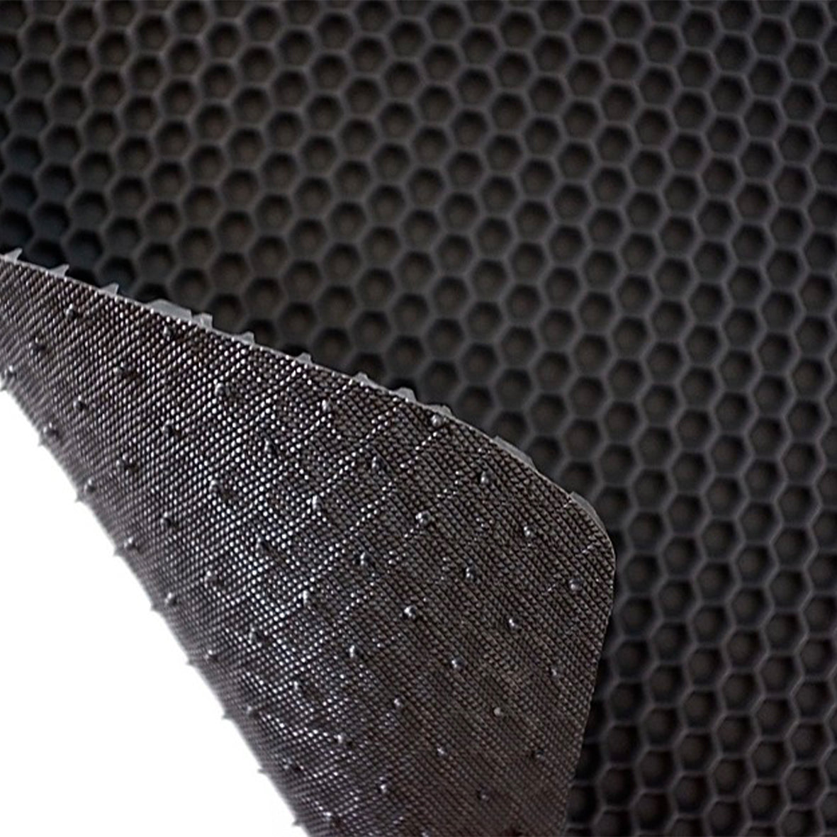 Hexagon Pattern Step Mat - Black